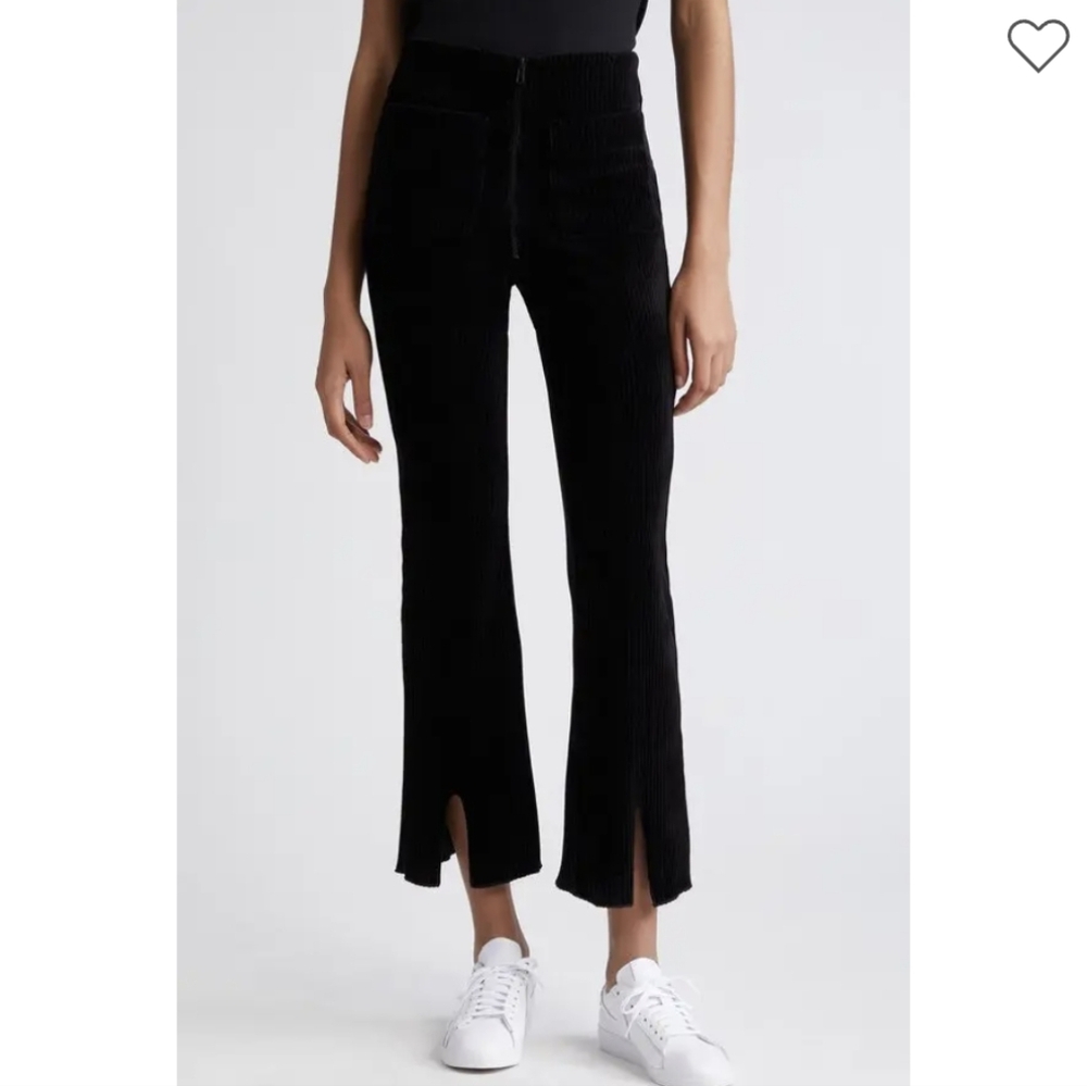 KkCo Canyon front  Slit Corduroy Ankle Pants Sz M NWT